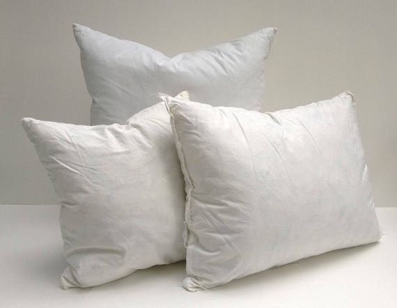 Faux Down Pillow Form Insert Synthetic Non Allergenic Etsy