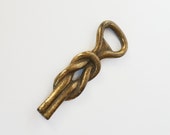Vintage Brass Bottle Opener Nautical Knot