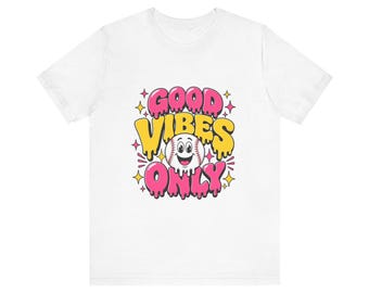 Good Vibes Only Baseball Shirt, Funny Softball Tee, Retro Baseball Mom Gift