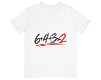 Baseball Math Shirt, 6-4-3 Double Play Tee, Funny Baseball Dad Gift, Softball Coach T-Shirt