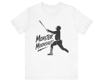 Monster Moonshot Shirt, Home Run Silhouette Tee, Funny Baseball Gift