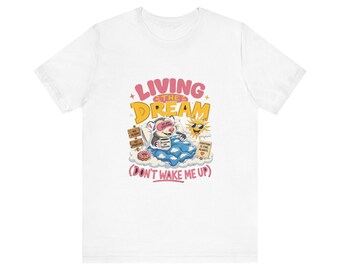 Funny Opossum Shirt, Living The Dream Tee, Delusional and Thriving Gift, Sarcastic Graphic Tee, Tank, Long Sleeve, Sweatshirt