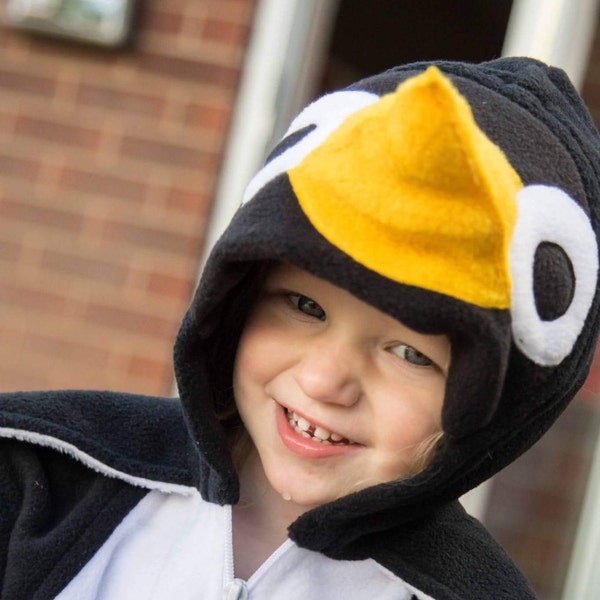 Penguin Jacket - Penguin hoodie - Penguin zip up - penguin costume - Penguin kigurumi