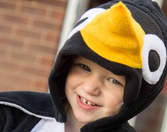 Penguin Jacket - Penguin hoodie - Penguin zip up - penguin costume - Penguin kigurumi