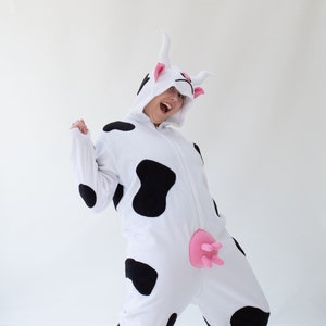 Cow pajamas for adults hotsell