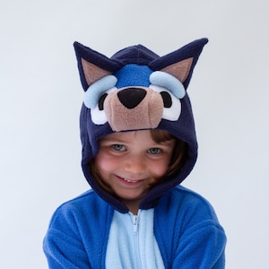 Blauwe hondenonesie/Bluey onesie/Bingoonesie/Bluey kigurumi/Halloweenkostuum/