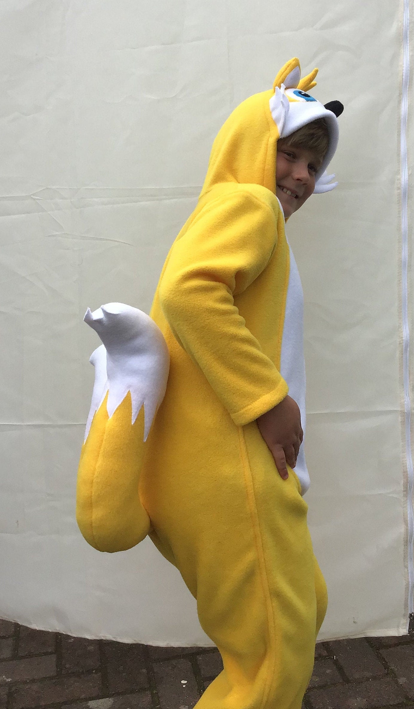 Sonic tails onesie age 7 11 tails gift Sonic onesie Sonic the hedgehog party sonic kigurumi sonic cosplay sonic clothing