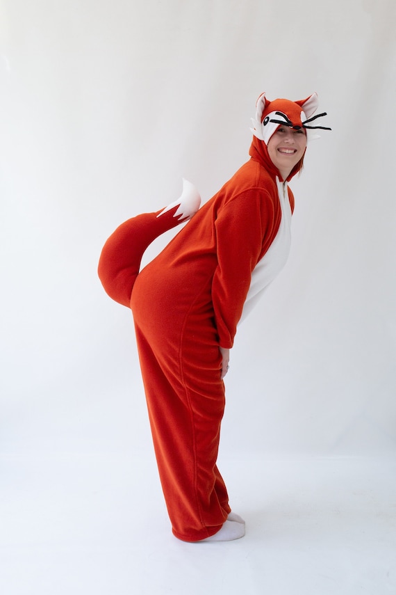 Combinaison Pyjama Rouge Renard Animaux Déguisement Enfants - Kigurumi  Pyjamas Combinaison