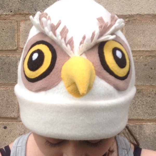 Bonnet hibou / chapeau hibou / cadeau hibou / fête de hibou / créature de la forêt / oiseau de proie / costume de hibou / cosplay de hibou / vêtements de hibou