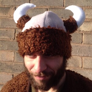 Viking beanie/ Viking helmet/ Viking hat/ Viking Cosplay/ Viking party image 2