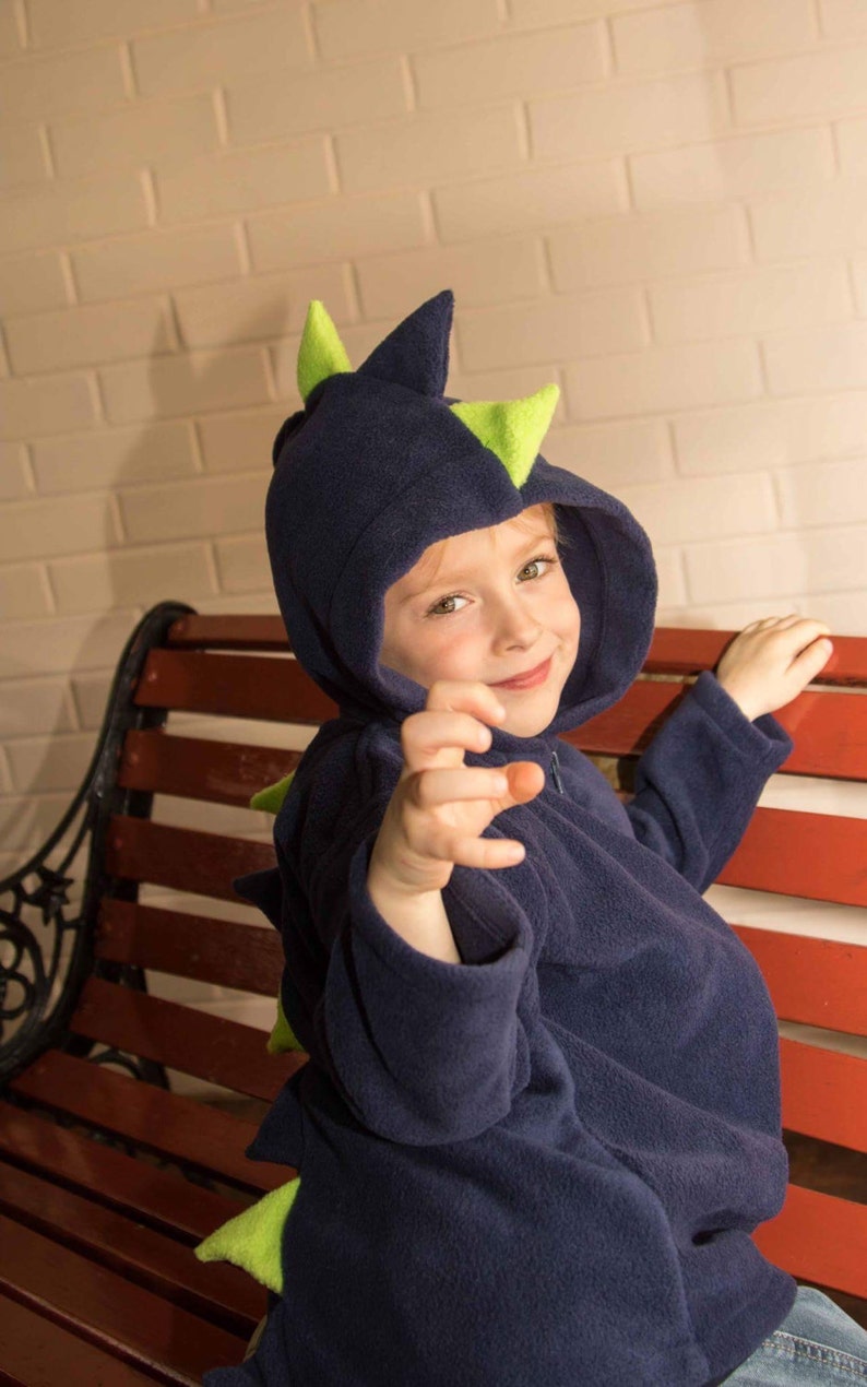 Dinosaur Fleece Jacket dinosaur clothing dinosaur gift dinosaur costume dinosaur cosplay dinosaur party