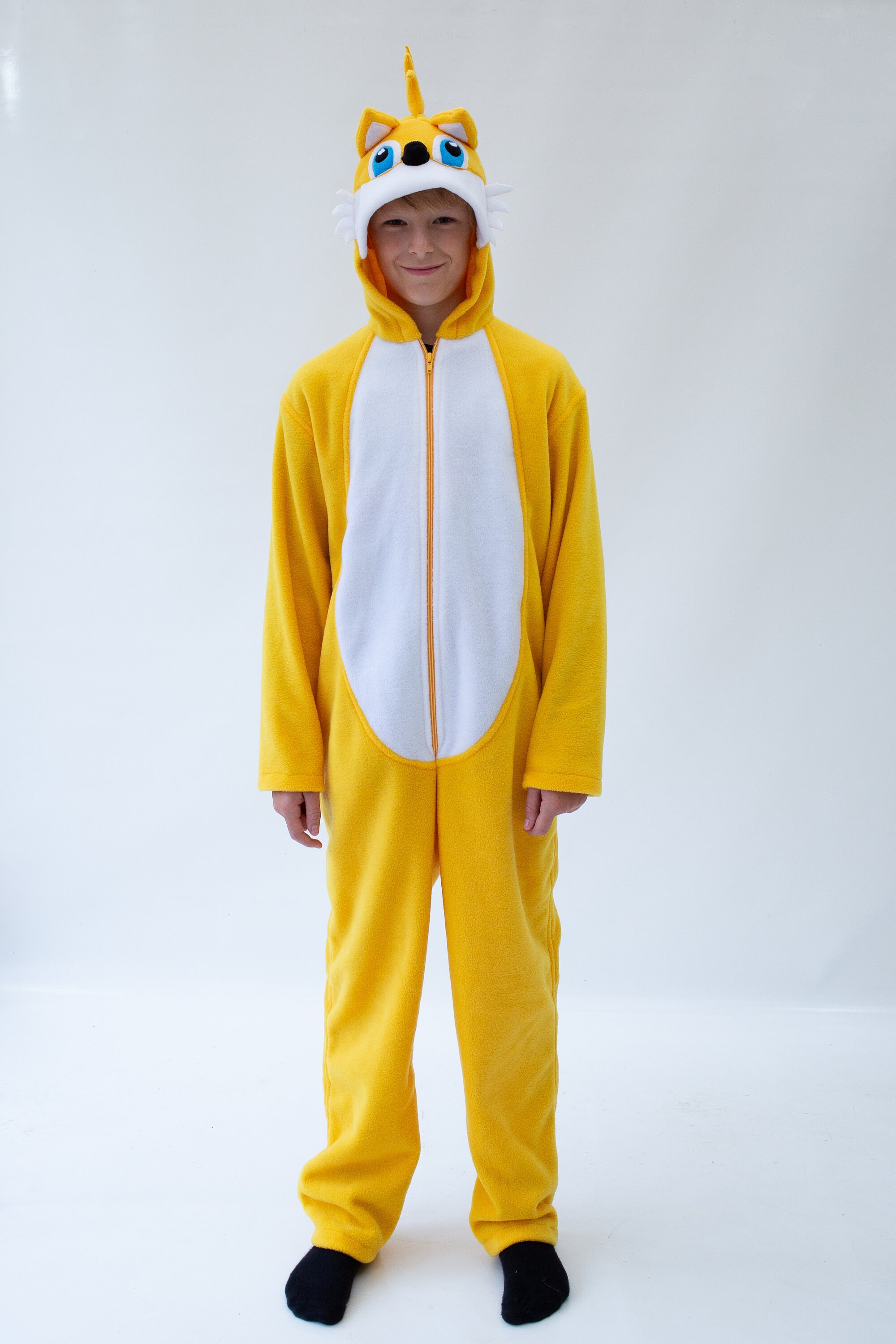 Sonic Tails Onesie Age 7 11 Tails Gift sonic Onesie Sonic the Hedgehog Party sonic Kigurumi Sonic Cosplay Sonic Clothing Etsy Canada