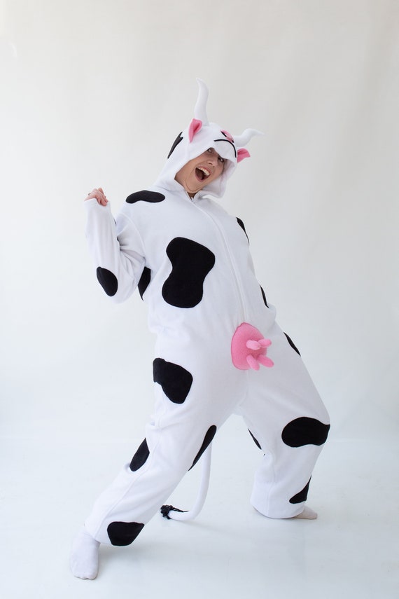 Cow onesie with udders pajamas hotsell