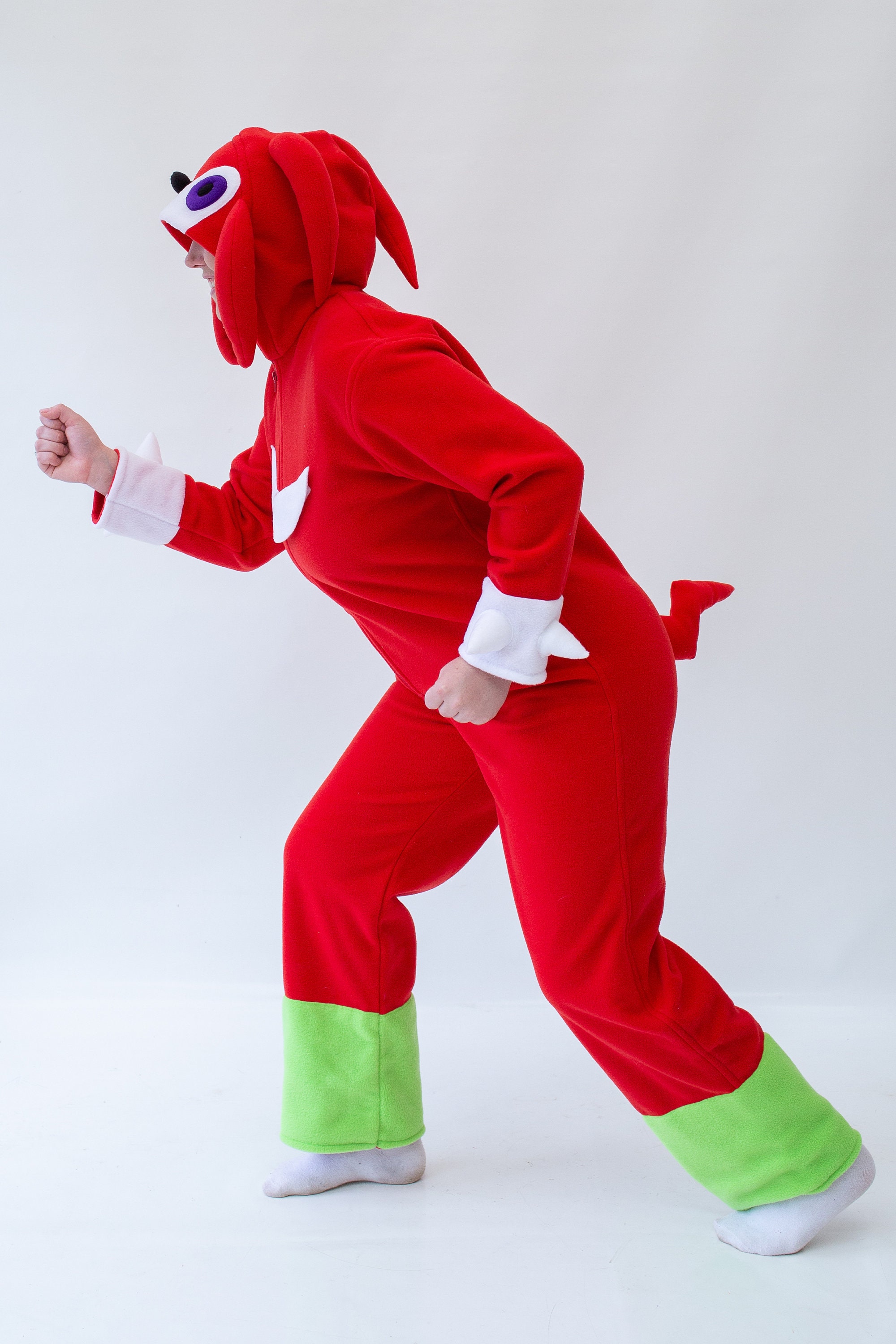 Knuckles Onesie sonic Knuckles Clothing knuckles Costume knuckles