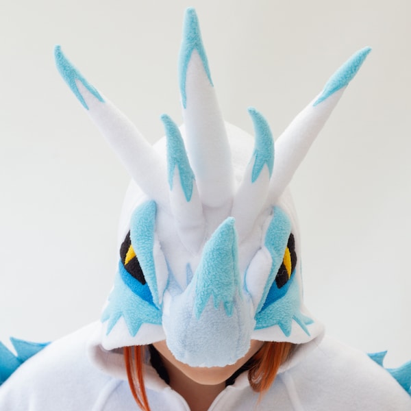 Ice dragon onesie/adult dragon onesie/ice dragon onesie/dragon costume/dragon cosplay