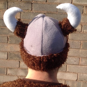 Viking beanie/ Viking helmet/ Viking hat/ Viking Cosplay/ Viking party image 3