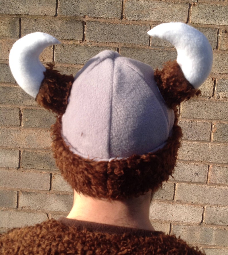 Viking beanie/ Viking helmet/ Viking hat/ Viking Cosplay/ Viking party image 3