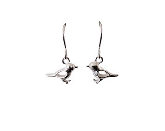 Sparrow Earrings -  Sterling Silver - Perfect gift for the nature lover