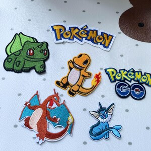 Pokemon Logo Embroidered Patch, Sew/Iron on Patch for Clothing, Bag Accessory