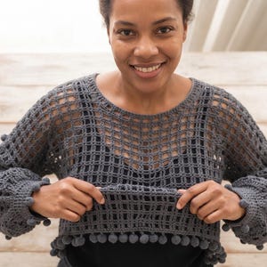 Beginner Crochet Top Pattern, Textured Summer Shirt, Tank & Sleeve Options (PDF)