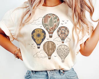 Albuquerque New Mexico Shirt, Hot Air Balloon Tee, Southwest Travel Apparel, Colorful Sky Design, Adventure Gift, Scenic Lover Top