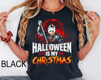 Halloween T Shirt, Horror Christmas Tee, Spooky Holiday Shirt, Gothic Christmas T Shirt