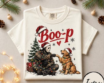 Horror Christmas Shirt, Funny Christmas T-Shirt, Spooky Holiday Tee, Slasher Christmas Shirt, Horror Fan Gift, Christmas Dog Shirt