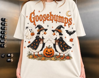 Halloween Goose Shirt, Witch Goose Tee, Vintage Halloween Shirt, Spooky Season Tee, Goose Lover Gift, Halloween Gift