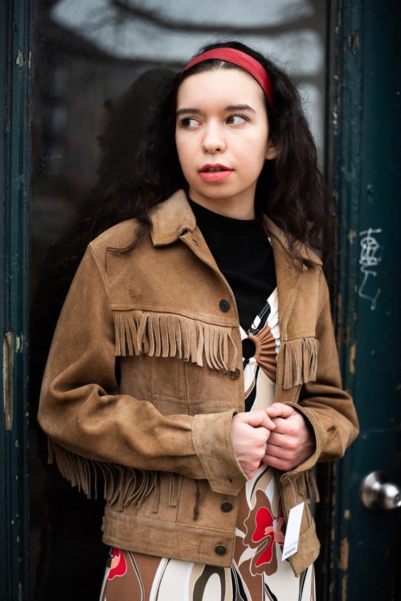 Suede fringe jacket