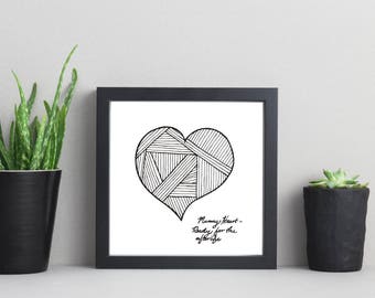 Mummy Heart Art Print