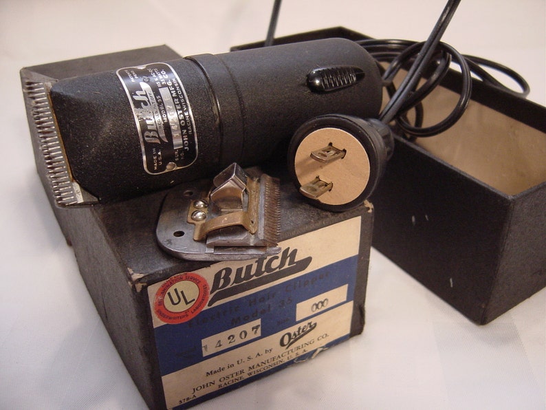 Vintage 50s Butch Electric Hair Clipper Model 35 John Oster Etsy
