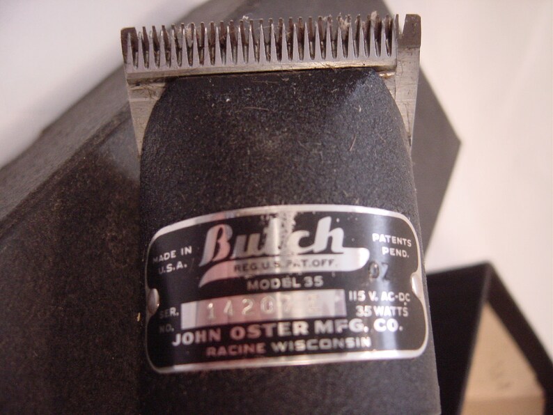 Vintage 50s Butch Electric Hair Clipper Model 35 John Oster Etsy