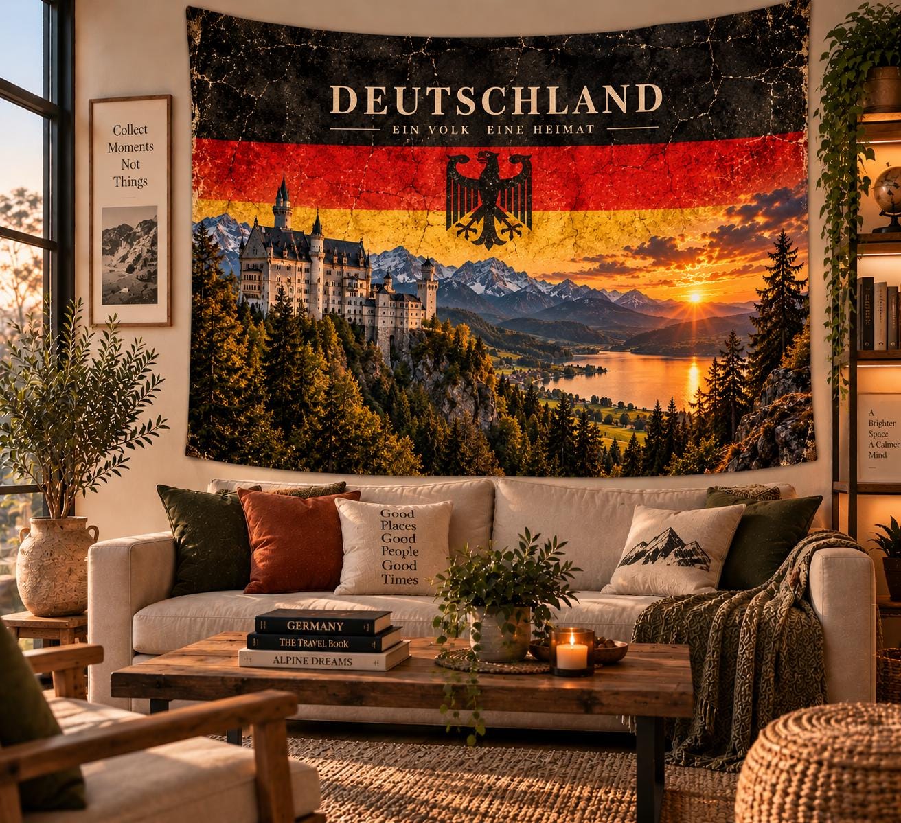 Vintage German Tapestry - Etsy