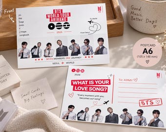 BTS Inspired Arirang 2026 Digital Postcard, Printable Kpop Fan Gift, Instant download