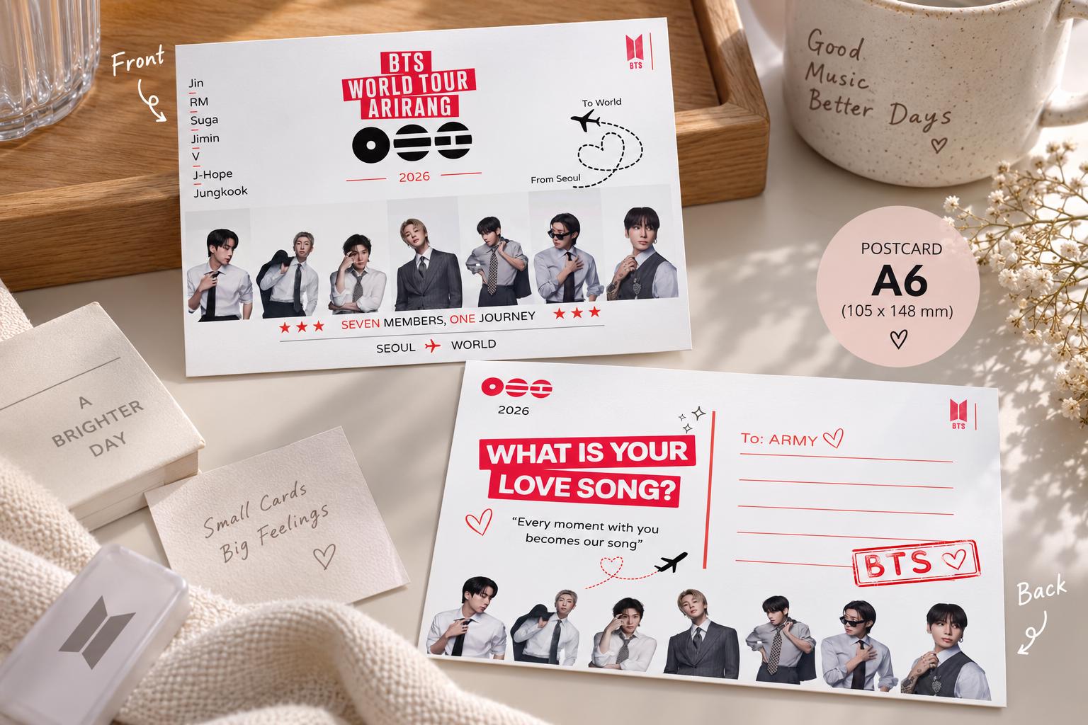 Bts Postcards - Etsy