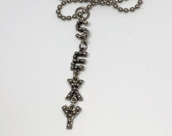 Vintage SEXY Pendant on 16" Ball Chain