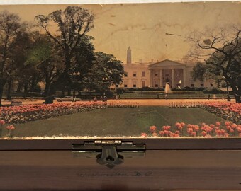 Washington DC Vintage Trinket Box Wooden