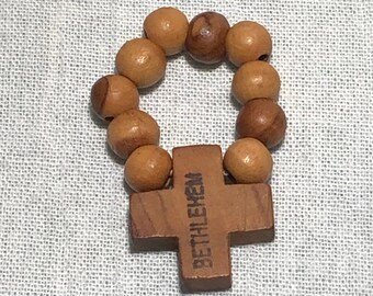 Wooden Finger Rosary Bethlehem