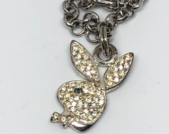 Vintage Rhinestone Bunny Bracelet
