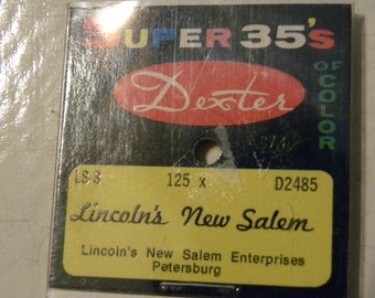 Lincoln's New Salem Super 35's  Dexter Slide Set LS-8 D2485 - Set of 5 Slides in Original Packaging