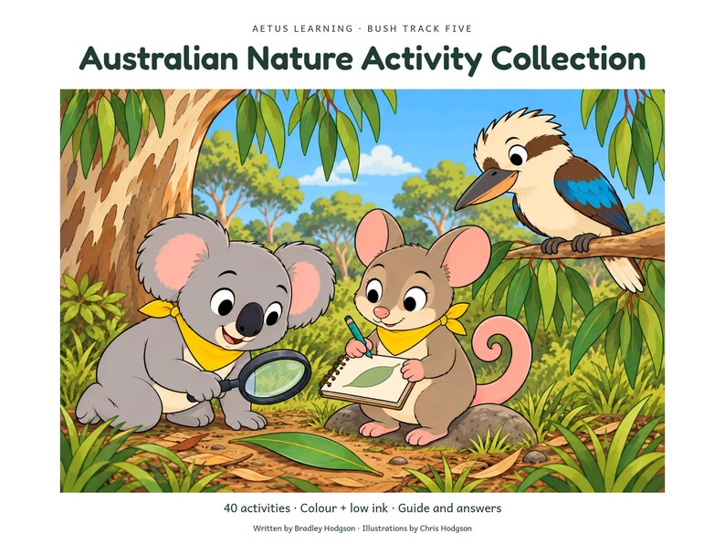 Australian Nature Activity Collection — large illustrated cover — Aetus Learning October 2026.