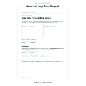 Nature Explorers - actual activity page preview 2 - Aetus Learning, art refresh September 2026.