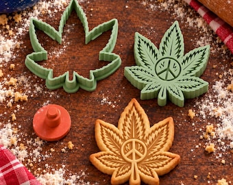 Peace Leaf Cookie Cutter & Stamp Set