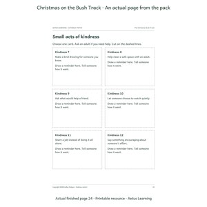 Christmas on the Bush Track — actual finished page 3 — Aetus Learning October 2026.