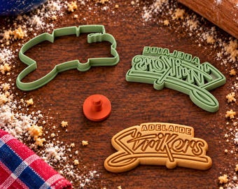 Big Bash Cricket Cookie Cutter & Stamp Set | Choose 1 of 8 Designs