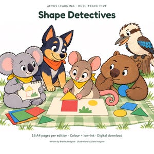 Shape Detectives: illustrated cover; Aetus Learning.