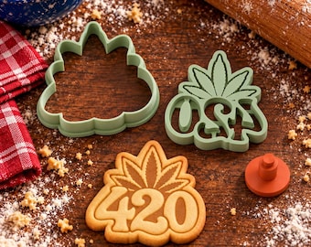 420 Cookie Cutter & Stamp Set