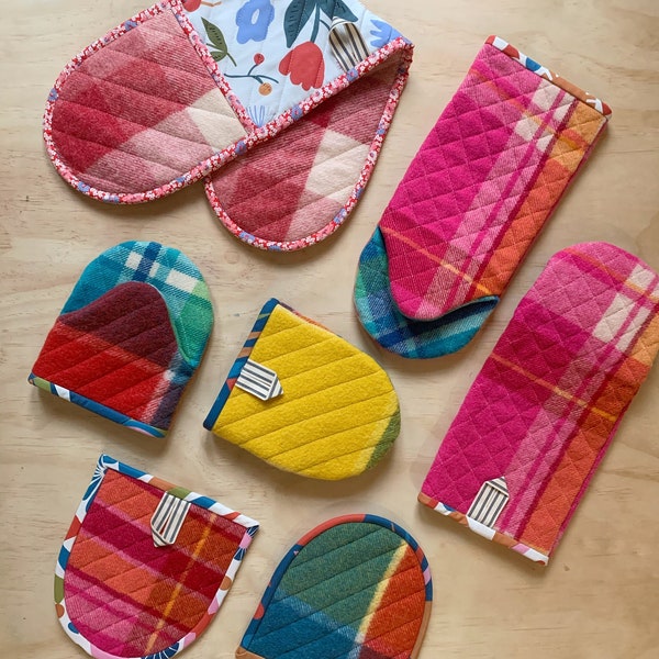 Wife-made Oven Mitt Kit Sewing Pattern, Instant Download, PDF Pattern