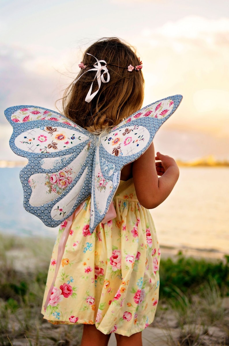 Wife-made Butterfly Wings Pattern, PDF Pattern & Tutorial, Children, Ages 2, Sewing, Instant Download image 2