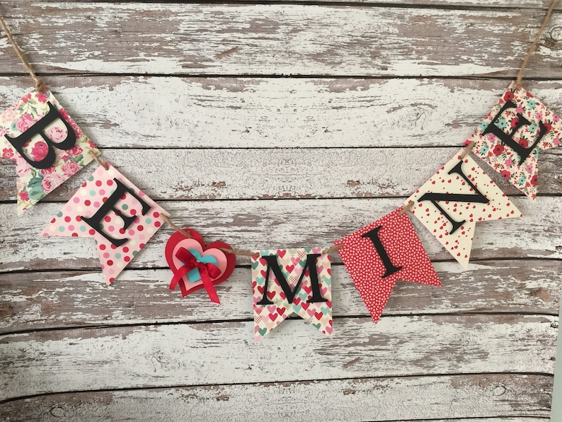 Valentine banner photo prop banner home decor banner Etsy